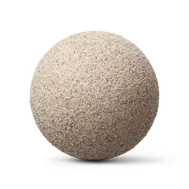 Sphere of sand Sphere of sand. evening ball stock pictures, royalty-free photos & images