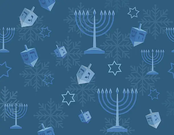 Vector illustration of Hanukkah background