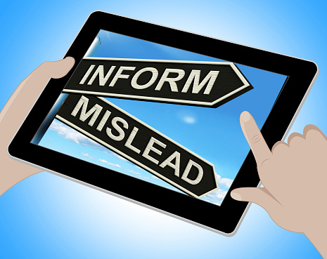 Inform Mislead Tablet Meaning Let Know Or Misguide