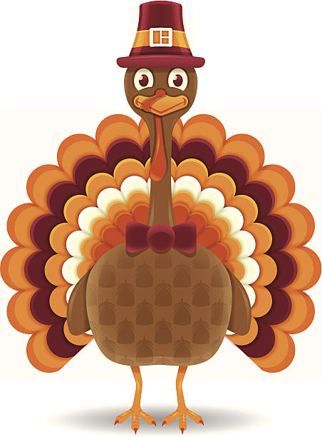 thanksgiving turkey - turkey stock illustrations