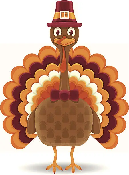 Vector illustration of Thanksgiving Turkey