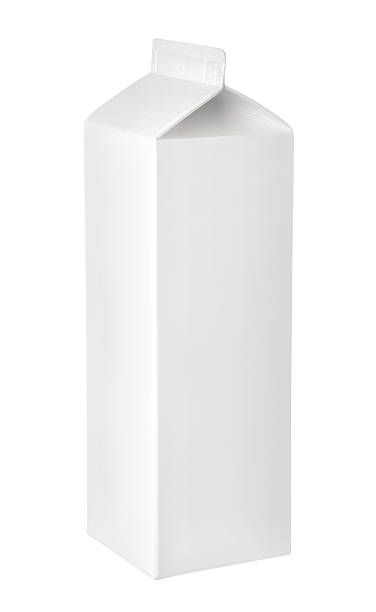 istock Empty packet of milk or juice on a white background 516378693