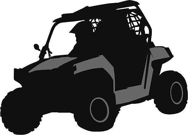 오프 road - off road vehicle silhouette motorcycle back lit stock illustrations