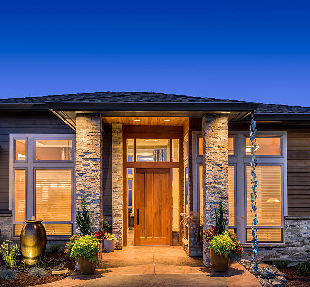 istock Beautiful Home Exterior at Night 516389762