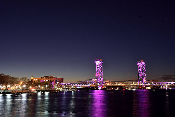 istock Portsmouth Waterfront With Colorful Bridge 516390628