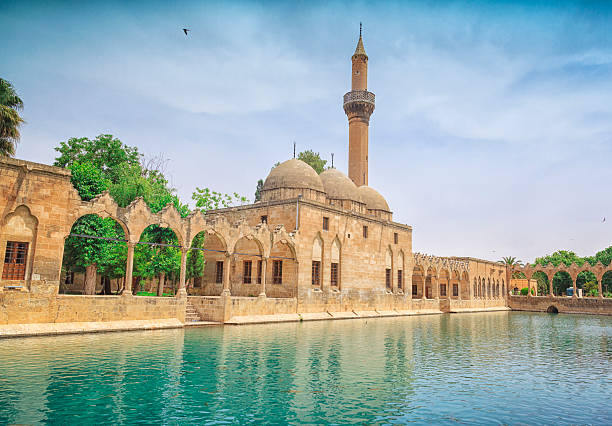 Halil-ur Rahman Mosque and Holy lake stock photo
