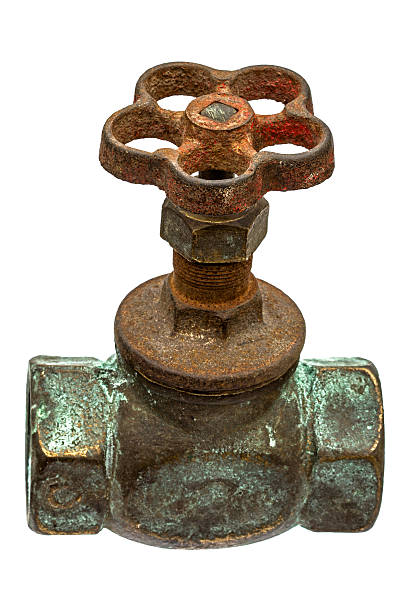 istock Old water faucet, isolated on white background 516391732