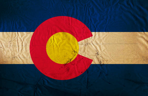 istock Colorado grunge flag 516393356
