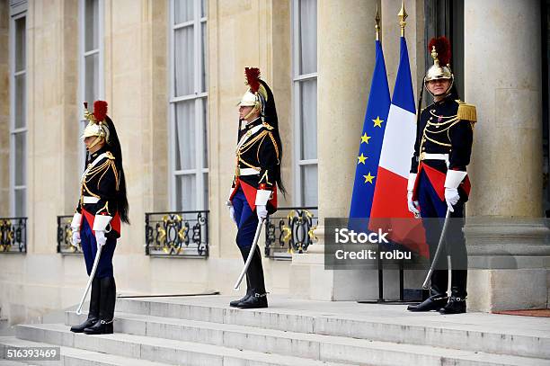 Elysee Palace Republican Guard Stock Photo - Download Image Now - Elysee Palace, France, President