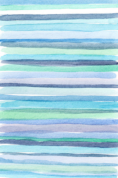 Linee blu acquerello casuale - illustrazione arte vettoriale
