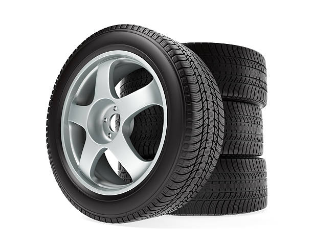 istock New wheel with winter tire stacked up 516394360