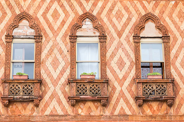 istock Old vintage window at Venice. Italy 516395271