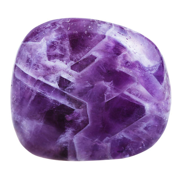 istock polished Amethyst mineral gem stone 516396150