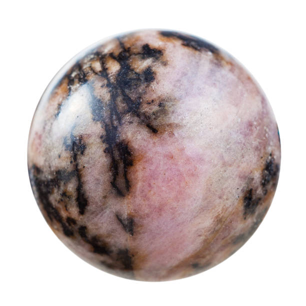 istock ball from rhodonite mineral gemstone isolated 516396786