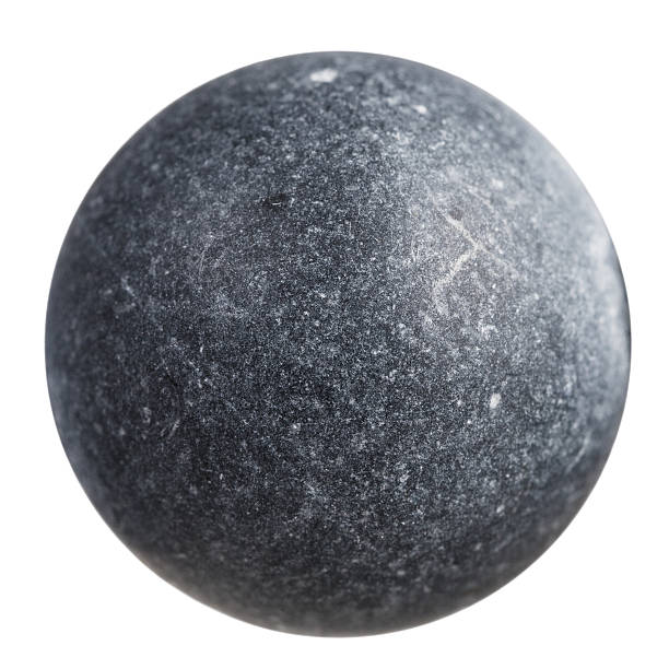 istock sphere from gray shungite mineral gemstone 516396880