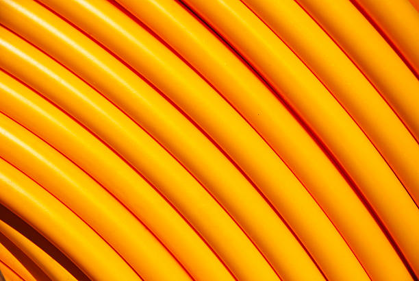 Network cable roll closeup stock photo