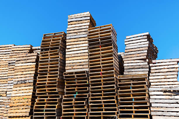 istock pile of pallets 516397220