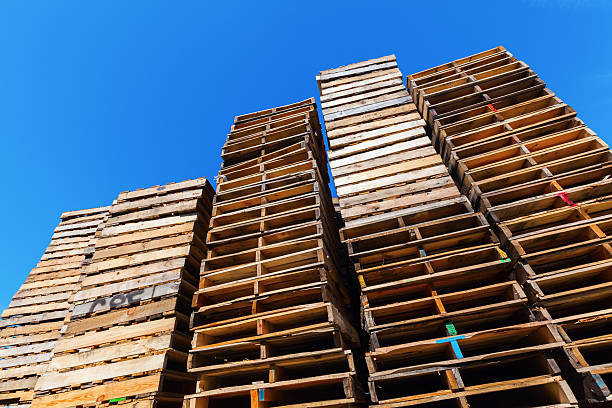 istock pile of pallets 516397552