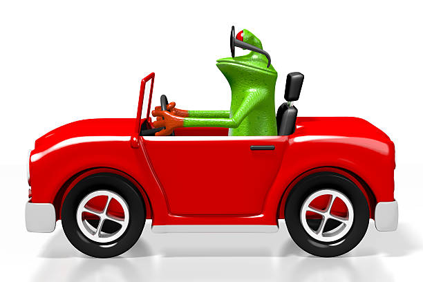 Fun frog - 3D Illustration