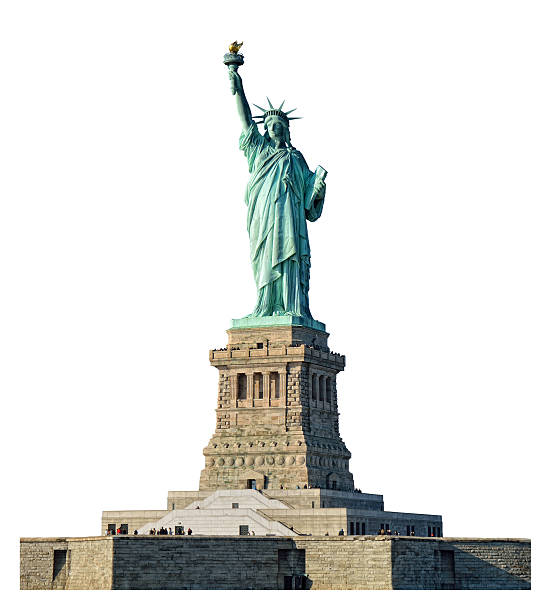 Estátua da Liberdade. - fotografia de stock