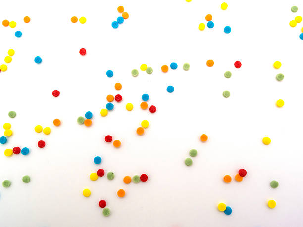 istock Polka Dot colorful on white background 516401844