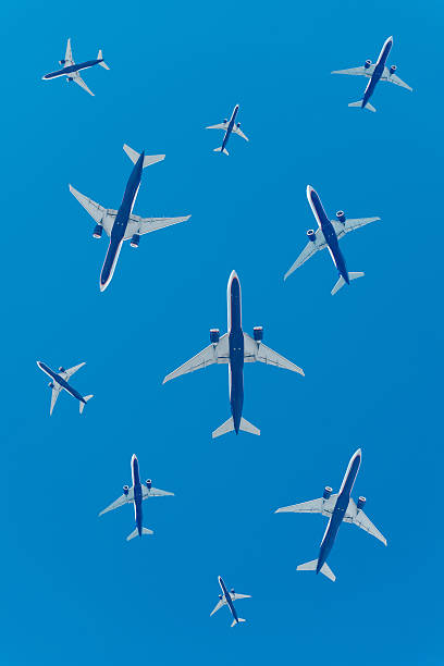 istock Airplanes flying in the skies 516402004