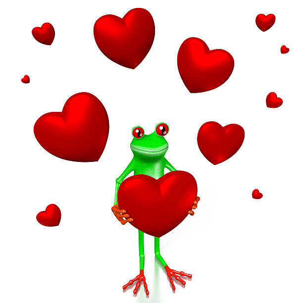 istock 3D frog - love/Valentines concept 516402530
