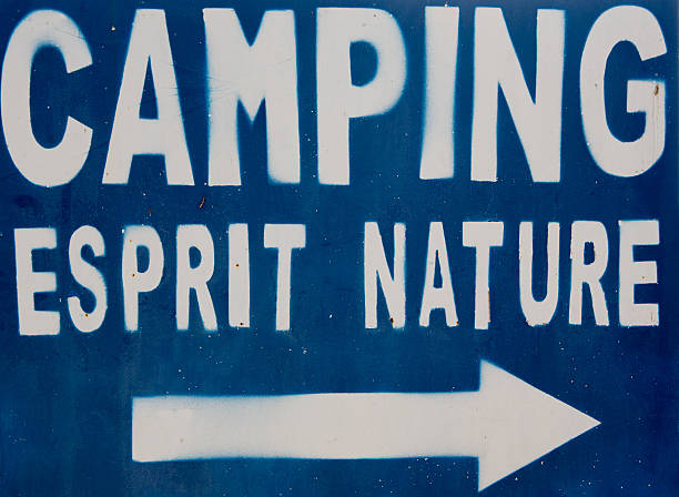 istock Sign with a nature and spirit camping concept. 516408109
