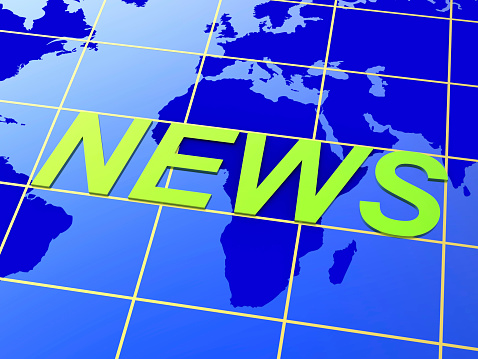 World News Representing Headlines Global And Globalize
