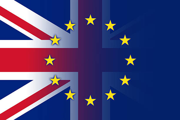 istock United Kingdom and European Union Flag 516410635