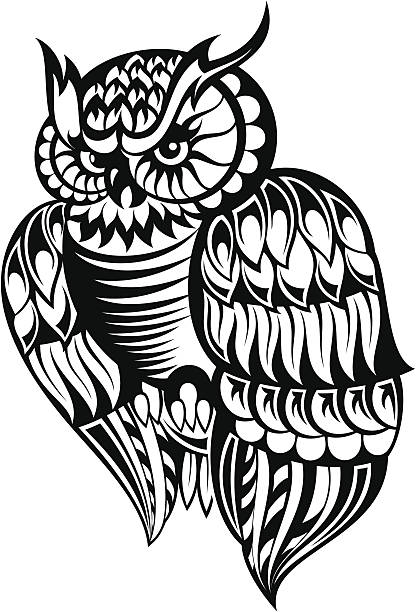 Tribal Owl Tattoo Designs Drawing Illustrations, Royalty-Free Vector  Graphics & Clip Art - iStock