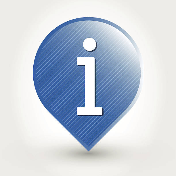 information icon blue information icon. icon concept blue letter i stock illustrations