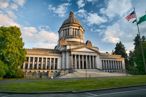 capitolio del estado de washington - olympia fotografías e imágenes de stock