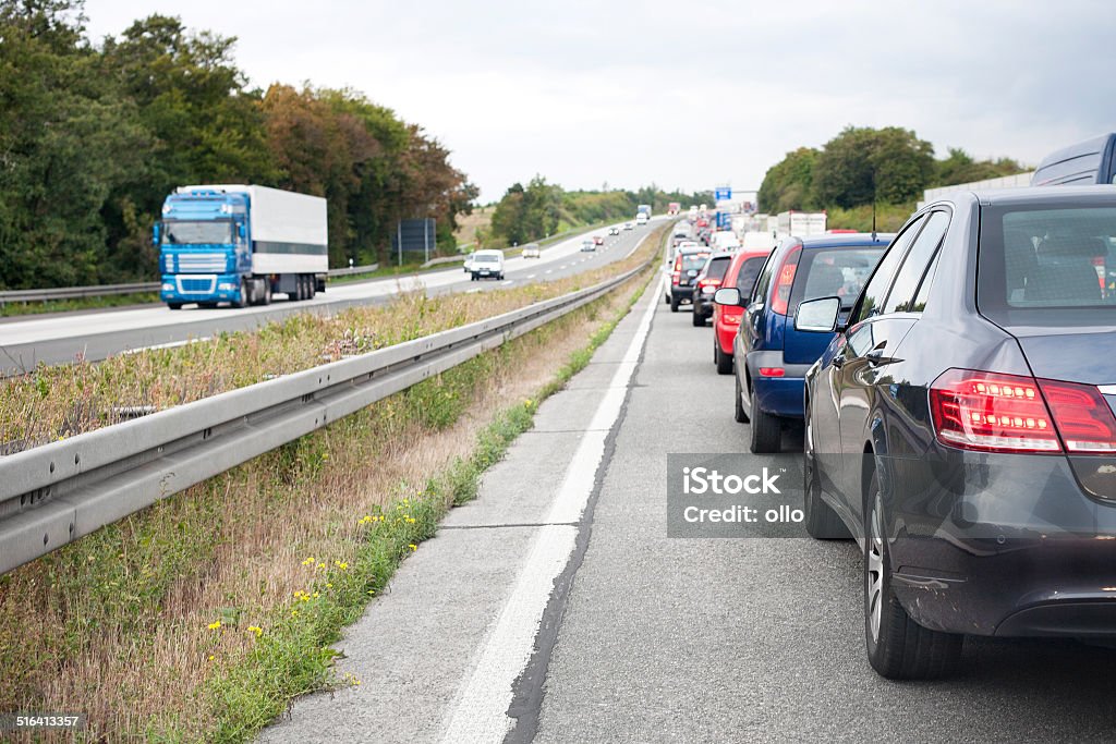 Traffic jam en alemán la - Foto de stock de Embotellamiento libre de derechos