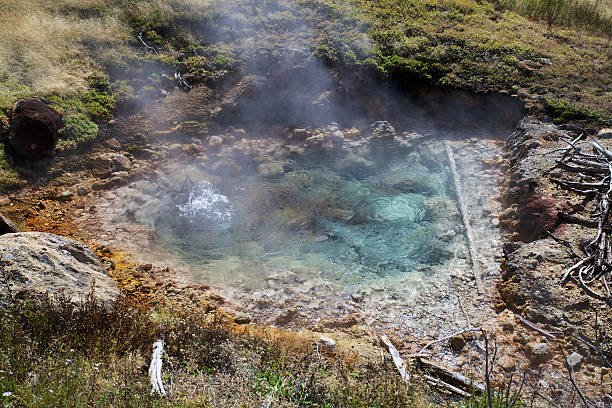 Hot springs stock photo