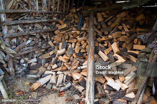 Chopped Firewood Stock Photo - Download Image Now - Abundance, Day, Firewood