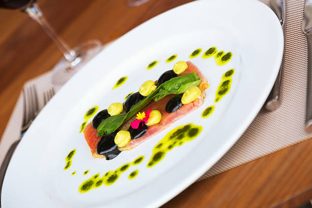 istock tuna  with sauce at restaurant 516413918