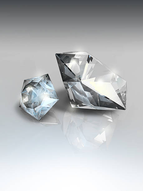 Two Diamonds Stock Photo - Download Image Now - Diamond - Gemstone, Two  Objects, Blue - iStock