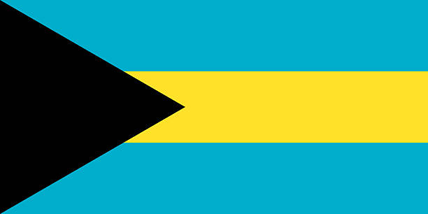 drapeau des bahamas - eleuthera island photos et images de collection