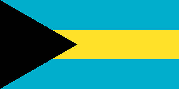 bandeira das bahamas - harbor island - fotografias e filmes do acervo