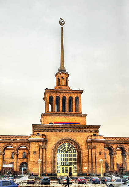 istock Building of Yerevan Railway Station 516418174