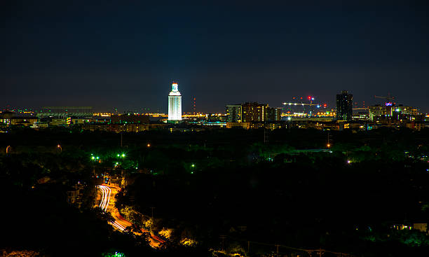 istock Austin at Night UT Tower Glows in the dark 516420536
