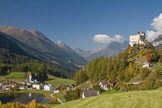 Tarasp Castle is the most powerful and best-known castle in the Engadin