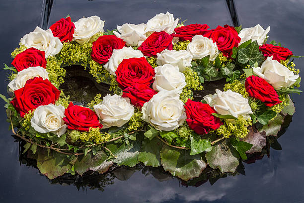 istock Floral decoration for bridal car 516424920