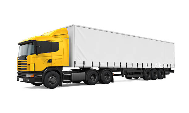 istock Yellow Cargo Delivery Truck 516425474