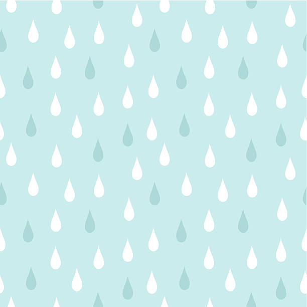Rain seamless pattern Rain. Seamless vector pattern rain drop stock illustrations