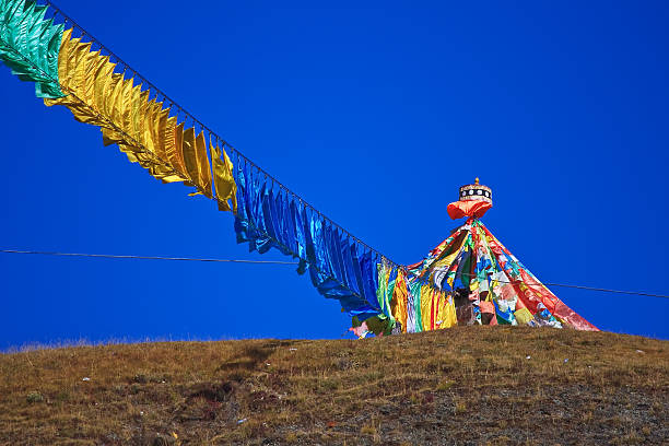 istock Prayer flags on the mountain- Tiber 516427455
