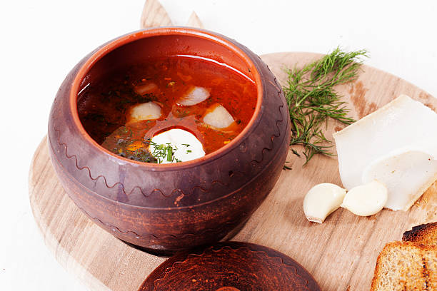 istock borscht soup pot with sour cream and dill 516429280