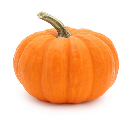 Miniature pumpkin isolated on white