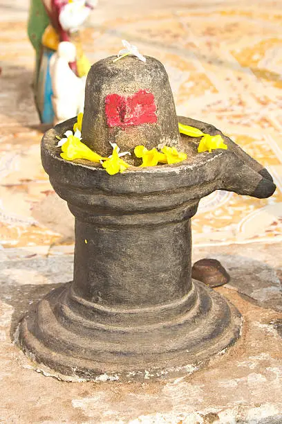 Lingam of Lord Shiva in a small shrine